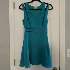 Beautiful (almost) teal split strap flowy sundress
